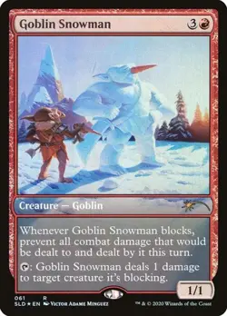 Goblin Snowman - Foil SLD MP MTG - Image 1