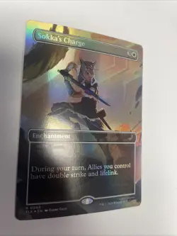 Sokka's Charge Foil Borderless Avatar: The Last Airbender: Eternal NM Free Ship - Image 2
