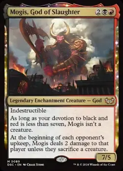 1 x Mogis, God of Slaughter - Commander: Duskmourn: House of Horror - NM-Mint - - Image 1