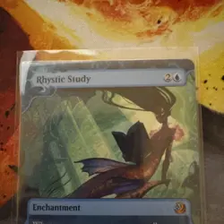 1x MTG Rhystic Study - Wilds of Eldraine: Enchanting Tales (WOT) #25 - Magic - Image 2