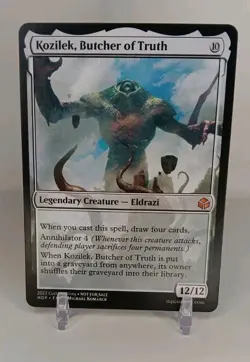 Custom Game Card- Kozilek, Butcher of Truth-LP Condition - Image 1