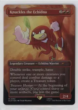 Secret Lair X Sonic: Friends & Foes - Knuckles the Echidna Foil #2082 - Image 1