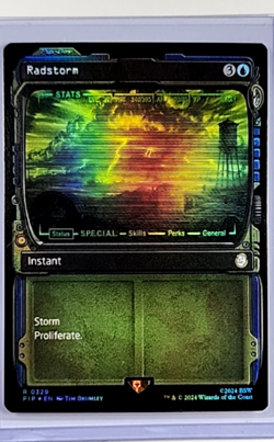 2024 MTG Magic The Gathering PIP Fallout Showcase Foil #329 Radstorm - Image 1