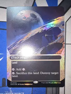 MTG - Edge Of Eternities - Strip Mine (Borderless) #0040 - Near Mint Foil - Image 1