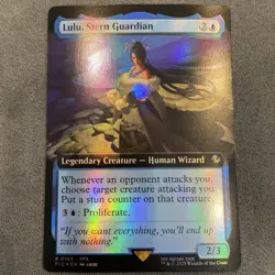 Lulu, Stern Guardian ~ Extended Art - Foil #0143 M/NM Final Fantasy MTG FIC - Image 1