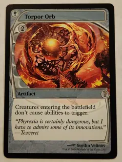 Torpor Orb (Future Sight) Mystery Booster 2 Regular Rare NM+ - Image 1