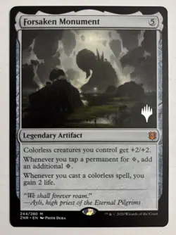 Forsaken Monument (244) - NM - Zendikar Rising - Planeswalker Stamp - MTG - Image 1