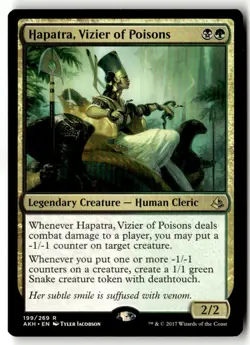 MTG - Hapatra, Vizier of Poisons 199 NM Amonkhet - Image 1