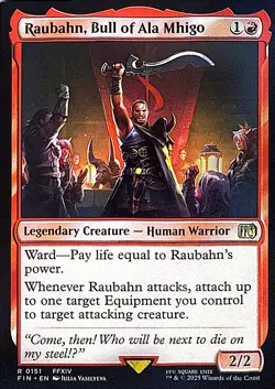 Raubahn, Bull of Ala Mhigo Non- Foil R FINAL FANTASY 151 NM - Image 1