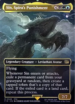 Sin, Spira's Punishment (Borderless) Non- Foil R FINAL FANTASY 348 NM - Image 1