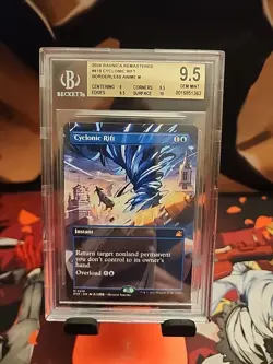 BGS 9.5 Cyclonic Rift (Anime Borderless) Ravnica Remastered #419 - Image 1