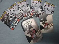 Pokemon TCG Black & White Black Bolt White Flare Mini Tin X1 New opened and bulk - Image 1