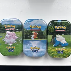 Pokemon TCG - Pokemon Go Mini Tins X3 - New & Sealed - 6 Packs - Image 1
