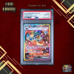 🇯🇵 FLAREON EX ALTERNATE PSA 10 - TERASTAL FESTIVAL 202/187 Sv8a Pokemon 🇯🇵 - Image 1