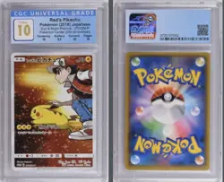 Pokemon Red's Pikachu PM Center 20th Ann. JPN FA Promo 270/SM-P CGC 10 Pristine - Image 2