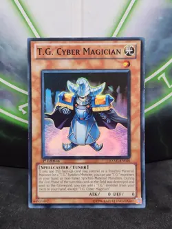 Yugioh T.G. Cyber Magician EXVC-EN016 Super Rare 1st Edition NM - Image 1