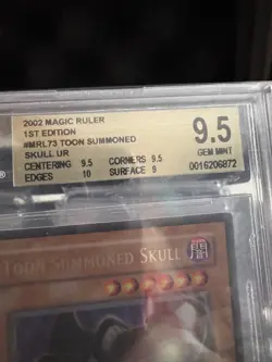 Yu-Gi-Oh Toon Summoned Skull MRL-073 1st Edition BGS 9.5 POP 14 - Image 3