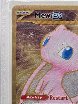 2023 Pokemon Mew ex Full Art 151 UPC Gold Metal Promo Card 205/165 PSA 10 GEM MT - Image 2