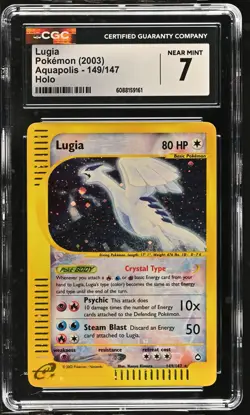 CGC 7 Lugia 2003 Aquapolis 149/147 Holo Pokemon Card - Image 1