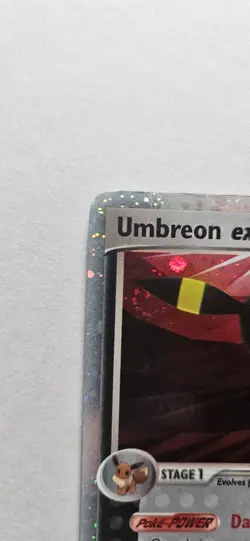 Umbreon ex 112/115 EX Unseen Forces 2005 Holo Rare Pokemon Card TCG - MP Creases - Image 2