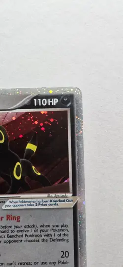 Umbreon ex 112/115 EX Unseen Forces 2005 Holo Rare Pokemon Card TCG - MP Creases - Image 3