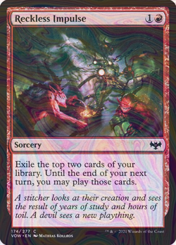 Foil Reckless Impulse - Innistrad: Crimson Vow | MTG Card - Image 1