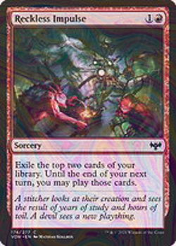 Foil Reckless Impulse - Innistrad: Crimson Vow | MTG Card - Image 4