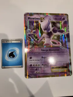 Mewtwo EX 052/108 JUMBO Card Holo Pokemon NM - Image 2
