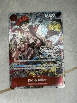 ONE PIECE TCG KID & KILLER EB01-003 Offline Regional FINALIST CARD 2025 Vol.2 - Image 1