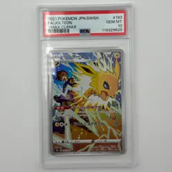 Jolteon 193/184 PSA 10 Gem Mint VMAX Climax CHR Japanese Pokemon Card - Image 1