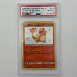 Charmander SV6/SV94 PSA 10 GEM MINT Hidden Fates: Shiny Vault Pokemon Card - Image 1