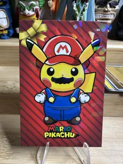 Mario Pikachu Pokemon Card Database Christmas - Image 1