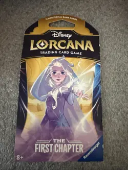 Disney Lorcana The First Chapter Hangar Pack Elsa on Cover 12 cards per pack - Image 1