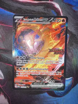 Pokemon TCG Team Rockets Moltres EX Destined Rivals Card 229/182 SIR Stamped - Image 2