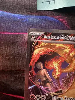 Pokemon TCG Team Rockets Moltres EX Destined Rivals Card 229/182 SIR Stamped - Image 3