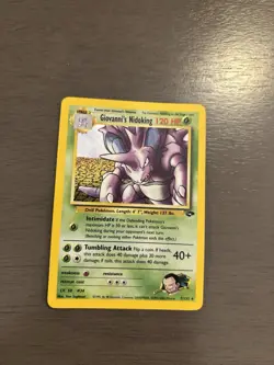 Pokemon TCG Giovanni's Nidoking Gym Challenge Holo Card 7/132 Unlimited Rare - Image 1