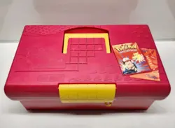 Red Pokemon "Just Stuff" Card Collector Storage Box Only - Image 1