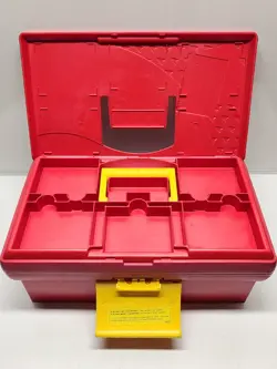 Red Pokemon "Just Stuff" Card Collector Storage Box Only - Image 5