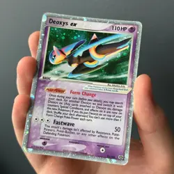 Deoxys ex (Speed Forme) EX Emerald 93/106 Ultra Rare Pokemon Card MP - Image 3