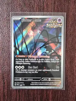 Flutter Mane 097 Sv: Scarlet & Violet Promo Cards Holo CRIMP ERROR - Image 1