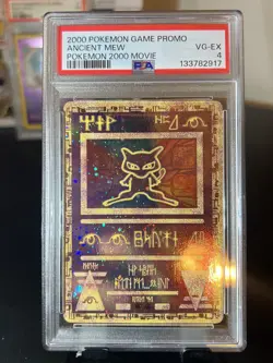Ancient Mew 2000 Pokemon Card Promo Pokemon The Movie Mew Holo PSA 4 Vintage - Image 1