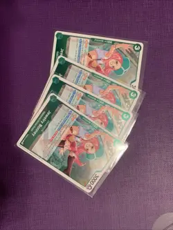 One Piece PRB02 Jewelry Bonney English Playset x4 PRB02-004 4 Card Set - Image 1