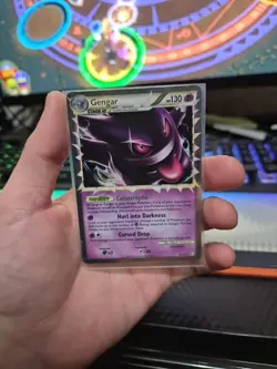 NM Gengar (Prime) 94/102 - Triumphant Holographic Gengar Pokemon Card Ultra Rare - Image 2