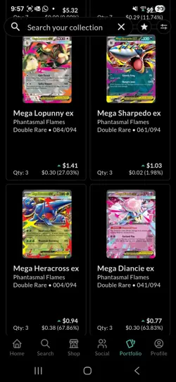 44 Phantasmal Flames ex Pokemon cards - Bulk Lot with 7 Charizards and 7 Gengars - Image 3