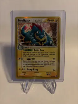 Pokemon TCG Feraligatr EX Dragon Frontiers Holo Rare Card 2/101 Delta Species - Image 1