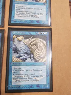 Polar Kraken Ice Age 4 CARDS LP+NM MTG Vintage MAGIC THE GATHERING - Image 2