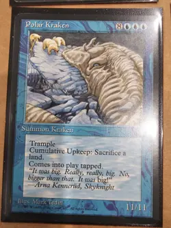 Polar Kraken Ice Age 4 CARDS LP+NM MTG Vintage MAGIC THE GATHERING - Image 5