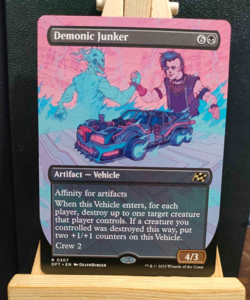 Demonic Junker - Borderless - Aetherdrift - Rare - NM (see pics) MTG - Image 1