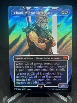 Cloud, Midgar Mercenary (Borderless) (Surge Foil) Final Fantasy Foil - Image 3
