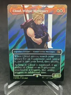 Cloud, Midgar Mercenary (Borderless) (Surge Foil) Final Fantasy Foil - Image 4